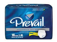 Prevail Maximum Absorbency Incontinence Underwear for Men, Large/Extra Large, 16-Count (Pack of 4)
