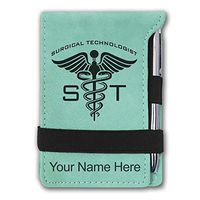 Mini Notepad, ST Surgical Technologist, Personalized Engraving Included (Teal)
