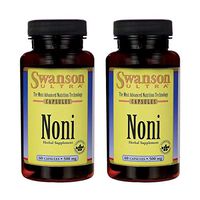 Swanson Noni 500 Milligrams 120 Capsules 2 Bottles (2 Pack)