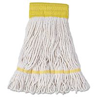 O'Dell Mop Head, Super Loop Head, Cotton/Synthetic Fiber, Small, White, 12/Carton, New