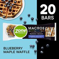 Zone Perfect Zoneperfect Macros Nutrition Bar Blueberry Maple Waffle, Blueberry Maple Waffle, 20 Count