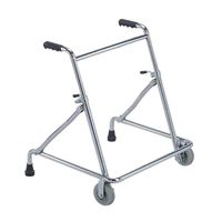 Folding Roller 2 Wheel Walker Wheeled Walking Frame with Armrests Adjustable Height Aluminum Alloy for The Elderly Standard Walker