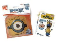 Minions Cold Pack Bandage Bundle Children's Boo Boo Buddy First Aid Cool Pain Relief