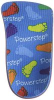 Powerstep Kid's PowerKids Shoe Insoles, Blue, Toddler Size 13 - Youth Size 1