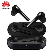 Festnight Huawei FreeBuds True Wireless BT Headphones TWS Earbuds Touch Control Earphone Noise Reduction with Dual Mic Sports Headset Charging Box IP54 Waterproof Dustproof