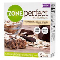 Zone Perfect Nutrition Bars, Oatmeal Chocolate Chunk, 1.41-Ounce, 5 Count by Zone Perfect