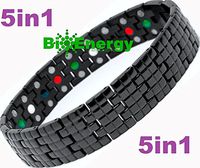 Titanium Magnetic Energy Germanium Armband Power Bracelet Health Bio 5in1 Bio 309