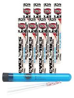 Cyclones Clear King Size"Rockstar" Pre Rolled Cones (8 Packs) with Rolling Paper Depot XL Kewl Tube