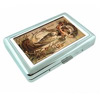 Metal Silver Cigarette Case Vintage Poster D-017 Champagne Theophile Roederer Vintage