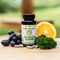Varicose Veins Edema Dietary Supplements, Natural Grape Seed, Horse Chestnut Bioflavonoids Reduce Spider Veins, Swollen Feet, Ankle Pain and Support Vascular System Circulation for Healthy Legs