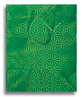12 x 9" Medium Holographic Paper Party Supplies Favor Gift Bags w/Handle (Green)