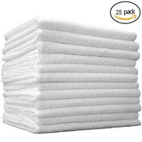 WYZworks 29 x 12 Professional Grade All-Purpose Microfiber Highly Absorbant, Lint-Free, Streak-Free Cleaning Towel - 25 Pk
