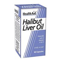 Health Aid Halibut Liver Oil 90 Capsules