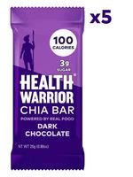 Health Warrior Chia Bars, Dark Chocolate, 5 Count