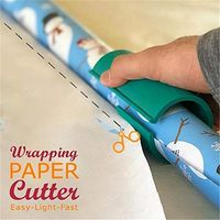 ouhoe Sliding Wrapping Paper Cutter Christmas Gift Wrapping Paper Roll Cutter Tool Cuts The Prefect Line Every Single Time