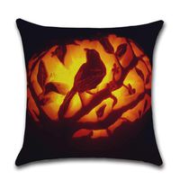 Bosji (45 x 45cm) Pillow Covers,Happy Halloween Decorative Pumpkin Holiday Throw Pillowcase Bedroom Decor Cloth Printed Zipper Cushion Pillow Case