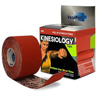 VELAPORT KINESIO PRECUT ROLL 2" X 5.5 YD 20 Strips (red, 2" X 5.5 YD 20 Strips 1/BX)