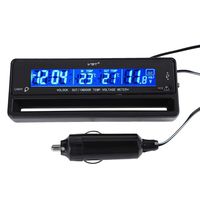 Bewinner Automotive Electronic Thermometer, -50 °C ~ 70 °C LED Backlight Frost Warning Digital Temperature Display Meter, Indoor Outdoor Thermometer for Car