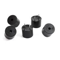 uxcell 5 Pcs 12x9.5mm DC 1.5V 30mA 2P Terminal Electromagnetic Buzzer 2000Hz