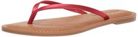 Amazon Essentials Women's Thong Sandal, red, 6 B US