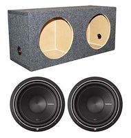 2 Rockford Fosgate Punch P1S4-12 12" Car Subwoofers + Sealed Sub Enclosure Box