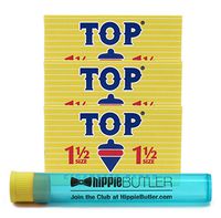 Top 1 1/2 Rolling Papers (3 Packs) with Hippie Butler KewlTube