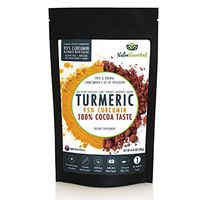 95% Curcumin Turmeric Extract Powder Natural Pure Supplement, Vegan, Organic, Water Soluble, Non-GMO, Gluten Free, Extra Strength, Antioxidants, Cacao Flavour, Piperine & Oil (13.23 oz (375g))