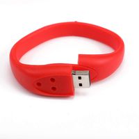 FAgdsyigao 256MB/512MB/1G/2G/4G/8G/16G/32G/64G Wristband U Disk, USB Flash Drive Memory Stick for PC Computer Red 64G