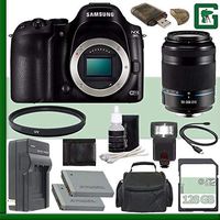 Samsung NX30 Mirrorless Digital Camera Body Only + Samsung 50-200mm f/4.0-5.6 ED OIS II Lens (Black) + 128GB Green's Camera Bundle 5