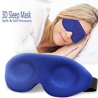 3D Sleep Mask, New Design Light Blocking Sleeping Eye Mask for Women Men, 3D Contoured Comfortable & Soft Night Blindfold with Adjustable Strap, Molded Eye Shades Eye Cover for Travel/Naps