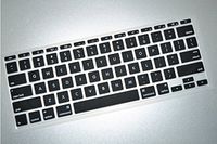 HQF Silicone Keyboard Cover - Soft Rubber Keyboard Skin for MacBook Air 13" / Pro 13" 15" / Pro Retina 13" 15"(Black)