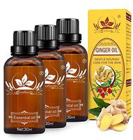 3 Pack Ginger Massage Oil,100% Pure Natural Lymphatic Drainage Ginger Oil,SPA Massage Oils,Promote Blood Circulation Relieve Muscle Soreness and Swelling-90ml
