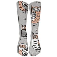 BAChenfan Owls Compression Socks for Men & Women - Best for Running, Nurses, Shin Splints, Flight Travel, Skiing & Maternity Pregnancy - Boost Athletic Stamina & Recovery