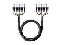 Monoprice 8-Channel 1/4 Inch TS Male to 1/4 Inch TS Male Snake 26AWG Cable C/d - 6 Meter (20 Feet) With 8 Balanced Mono/Unbalanced Stereo Lines