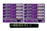 Herb Airtight Tube Pocket Protector with Juicy Jay's Grape 1.25 Flavored Hemp Rolling Papers 10 Count DC Crafts Nation- Happy Face