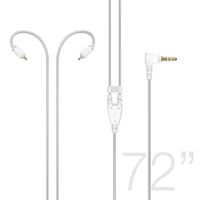 MEE audio MX PRO Series M6 PRO 72-inch Extended-length Stereo Audio Cable (Clear)