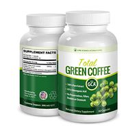 Green Coffee Diet Pills Total Green Coffee 100% Pure Extract - 60% Chlorogenic Acid Diet Pills,