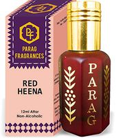 Parag Fragrances Red Heena Attar 1 Tola / 12ml (Crystal Series) (Limited Time Launching Offer Pack) Natural Distiled Attar/Alcohol Free Attar/Long Lasting Attar