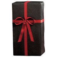 Embossed Leather Gift Wrap - Black