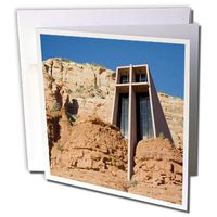 3dRose Arizona, Sedona, Chapel of the Holy Cross - US03 JWI0214 - Jamie and Judy Wild - Greeting Cards, 6 x 6 inches, set of 12 (gc_87974_2)