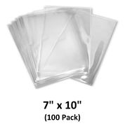 7x10 inch Odorless, Clear, 100 Guage, PVC Heat Shrink Wrap Bags for Gifts, Packagaing, Homemade DIY Projects, Bath Bombs, Soaps, and Other Merchandise (100 Pack) | MagicWater Supply