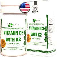 Vitamin D3 5000 iu + K2 Mk7 with Bioperine & Calcium for Super Absorption | by VitaPharm Nutrition | Immune Support Supplement | Bones, Teeth, Heart Health & More | High Potency Health Booster