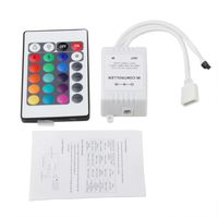 KCRIUS(TM)100V - 240V To DC 12V 5A Switching Power Supply Adapter LED Controller with 24 Key Button Wireless IR Remote 12v for RGB LED Strip Light
