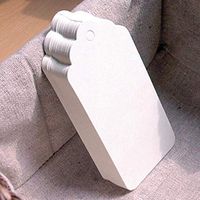 WellieSTR 1000PCS White Kraft Paper Blank Gift Tags, Wedding Favor Hang Tags for Crafts & Price Tags Labels 4.5x9.5cm