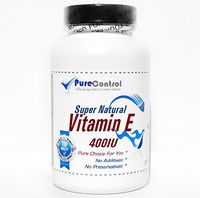 Super Natural Vitamin E 400IU / Selenium 50mcg // 100 Capsules // Pure // by PureControl Supplements