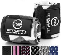 Fitplicity Premium Elastic Wrist Wraps (Grey Camo)