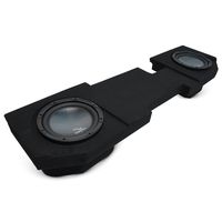 Compatible with 2002-2015 Dodge Ram Quad or Crew Truck Harmony R104 Dual 10" Sub Box Enclosure