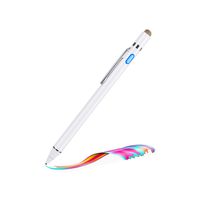 Evach Active Stylus Capacitive Digital Pen with 1.5mm Ultra Fine Tip Stylus for iPad, Drawing Stylus Pen Compatible for Apple Pencil/Samsung Pen on Touch Screens, White