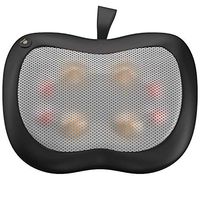 Shiatsu Back Massager by Gideon Deep Kneading Seat Cushion Dual Motor Design with Heat Settings for Full, Mid and Lower Back. Includes Control Panel for Precision Control