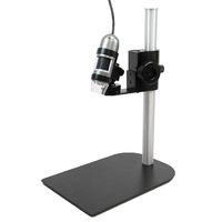 Dino-Lite AM411T-MS35B 1.3 MP, 10x-50x, 220x Handheld Digital Microscope + MS35B Table Top Stand